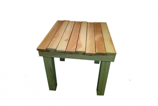 Table bois massif 80x80