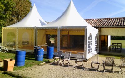 Location de tente de type pagode ou garden